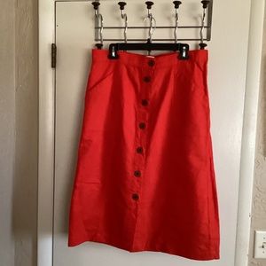 Cotton skirt, button front, great for summer!